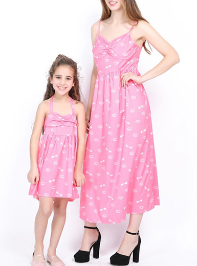 Maxi Dress - Twisted Top Design / Pleated / Spaghetti Straps